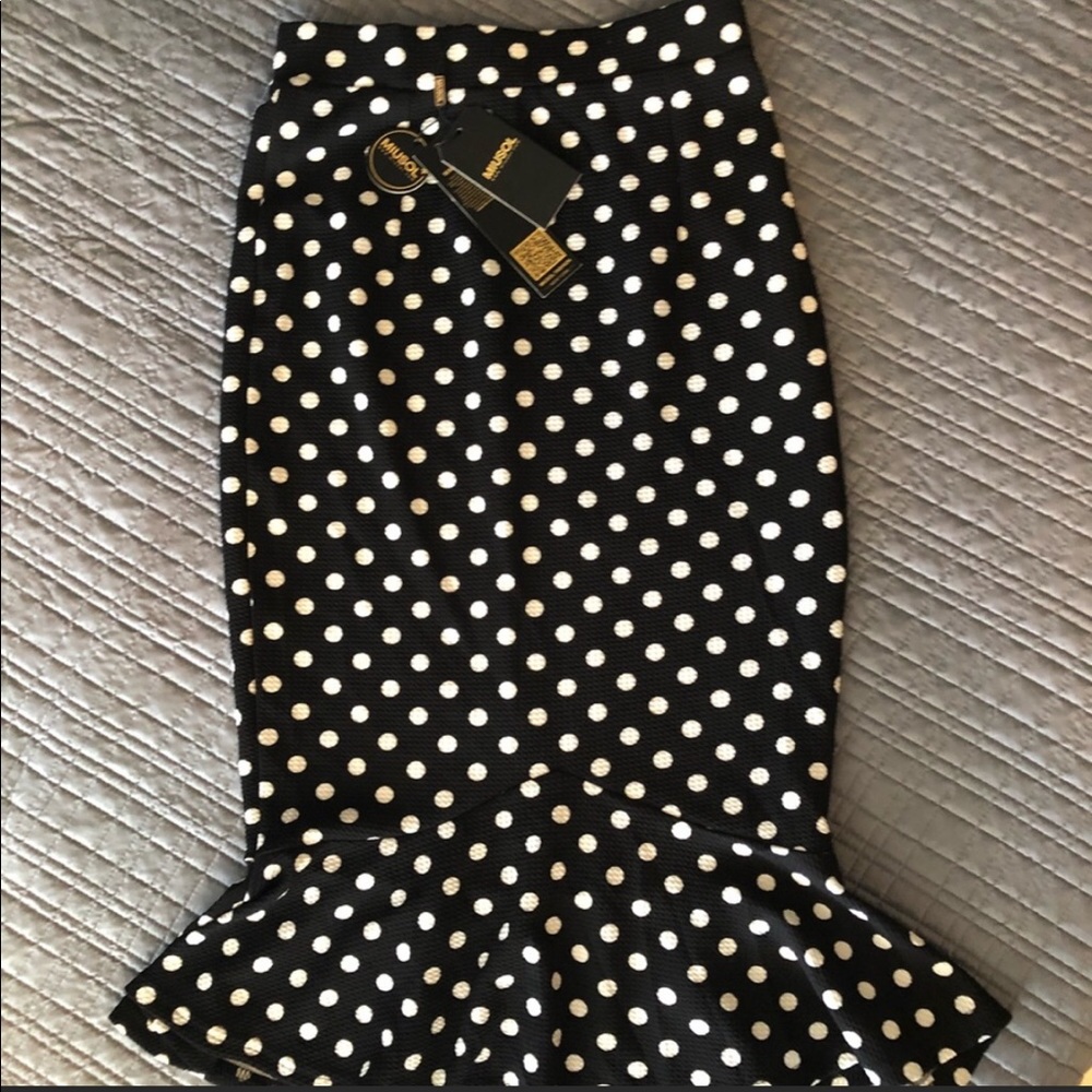 💐NWT Miusol Retro Style Polka Dot Skirt - Picture 3 of 4
